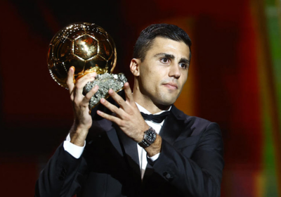 Rodri is the first player in the English Premier League to win the award since Cristiano Ronaldo in 2008/Ballon d'Or